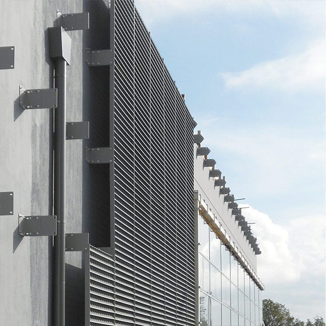 Steel louvre 